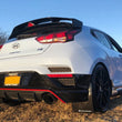 Load image into Gallery viewer, Rally Armor 19-22 Hyundai Veloster N Black UR Mud Flap w/ Red Logo - Side View