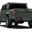 Load image into Gallery viewer, Rally Armor 19-24 Jeep JT Gladiator (Mojave/Rubicon) Black Mud Flap w/Army Green Logo - Back View