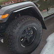 Load image into Gallery viewer, Rally Armor 19-24 Jeep JT Gladiator (Mojave/Rubicon) Black Mud Flap w/Army Green Logo - Additional View 7
