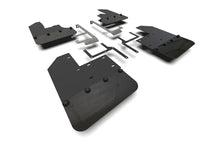 Load image into Gallery viewer, Rally Armor 19-24 Jeep JT Gladiator (Mojave/Rubicon) Black Mud Flap w/Metallic Black Logo - Main Product View
