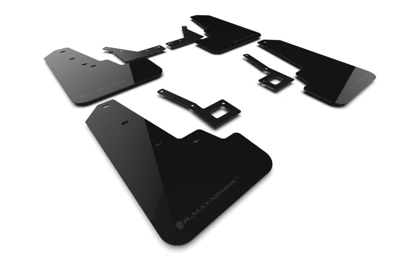 Rally Armor 19-25 Dodge Ram 1500 Rebel Black UR Mud Flap w/Dark Grey Logo - Main Product View