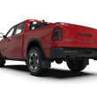 Load image into Gallery viewer, Rally Armor 19-25 Dodge Ram 1500 Rebel Black UR Mud Flap w/Red Logo - Back View