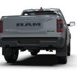 Load image into Gallery viewer, Rally Armor 19-25 Dodge Ram 1500 Rebel Black UR Mud Flap w/Red Logo - Installation View