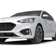 Load image into Gallery viewer, Rally Armor 19-25 Ford Focus ST MK4 Black UR Mud Flap w/White Logo - Installation View