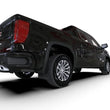 Load image into Gallery viewer, Rally Armor 19-25 GMC Sierra 1500 AT4 Black UR Mud Flap w/ Red Logo - Installation View