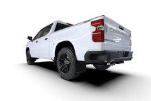 Load image into Gallery viewer, Rally Armor 19-25 Gen 4 Chevy Silverado 1500 Black UR Mud Flap Metallic Red Logo - Back View