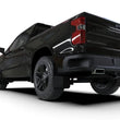 Load image into Gallery viewer, Rally Armor 19-25 Gen 4 Chevy Silverado 1500 Black UR Mud Flap White Logo - Installation View