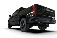 Load image into Gallery viewer, Rally Armor 19-25 Gen 4 Chevy Silverado 1500 Black UR Mud Flap White Logo - Installation View