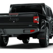 Load image into Gallery viewer, Rally Armor 19-25 Jeep Gladiator JT (Incl. Overland/Sport/Sport S) Black Mud Flap w/Army Green Logo - Installation View