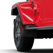 Load image into Gallery viewer, Rally Armor 19-25 Jeep Gladiator JT (Incl. Overland/Sport/Sport S) Black Mud Flap w/Met. Black Logo - Back View