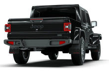 Load image into Gallery viewer, Rally Armor 19-25 Jeep Gladiator JT (Incl. Overland/Sport/Sport S) Black Mud Flap w/Red Logo - Installation View