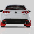 Load image into Gallery viewer, Rally Armor 19-25 Mazda3 Hatchback Black UR Mud Flap w/Dark Grey Logo - Side View