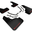 Load image into Gallery viewer, Rally Armor 19-25 Mazda3 Hatchback Black UR Mud Flap w/Red Logo - Main Product View
