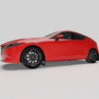 Load image into Gallery viewer, Rally Armor 19-25 Mazda3 Hatchback Black UR Mud Flap w/White Logo - Additional View 6