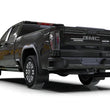 Load image into Gallery viewer, Rally Armor 20-25 GMC Sierra 2500/3500 HD Denali Black Mud Flap w/Metallic Black Logo - Back View