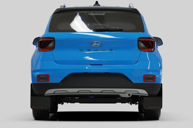 Rally Armor 20-25 Hyundai Venue Black Mud Flap White Logo - Side View