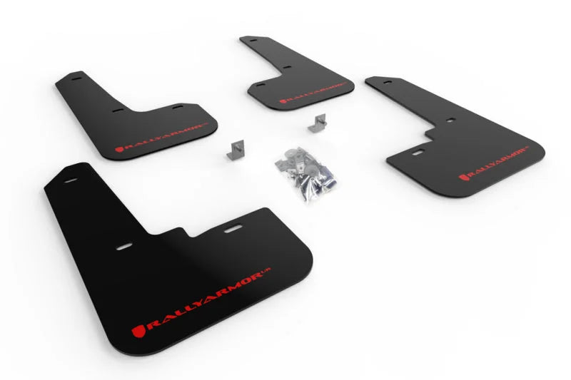 Rally Armor 20-25 Subaru Legacy Black UR Mud Flap w/Red Logo - Main Product View