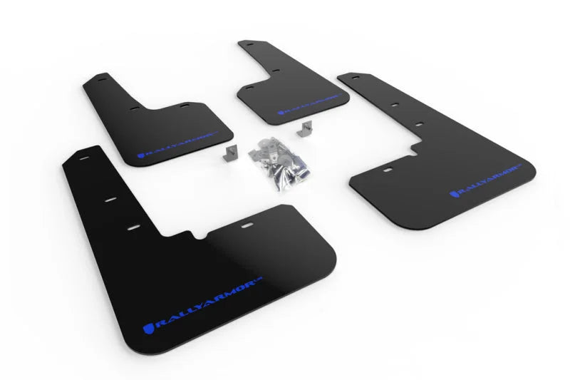Rally Armor 20-25 Subaru Outback Black UR Mud Flap w/Blue Logo - Main Product View