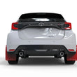 Load image into Gallery viewer, Rally Armor 20-25 Toyota GR Yaris Red Mud Flap w/White Logo - Back View