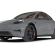 Load image into Gallery viewer, Rally Armor 20-26 Tesla Model Y, Juniper Y Black Mud Flap - Metallic Black Logo - Side View