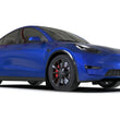 Load image into Gallery viewer, Rally Armor 20-26 Tesla Model Y, Juniper Y Black UR Mud Flap w/Dark Grey Logo - Detail View
