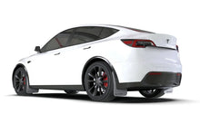 Load image into Gallery viewer, Rally Armor 20-26 Tesla Model Y, Juniper Y White UR Mud Flap w/Black Logo - Side View