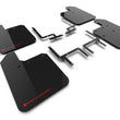 Load image into Gallery viewer, Rally Armor 2018+ Jeep Wrangler Rubicon JL Black UR Mud Flap w/ Red Logo - Main Product View