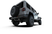 Load image into Gallery viewer, Rally Armor 2018+ Jeep Wrangler Rubicon JL Black UR Mud Flap w/ Red Logo - Installation View