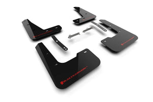 Rally Armor 2024-25 Hyundai Elantra N/N Line Black Mud Flap w/Red Logo - Main Product View