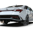 Load image into Gallery viewer, Rally Armor 2024-25 Hyundai Elantra N/N Line Black Mud Flap w/White Logo - Detail View