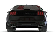 Load image into Gallery viewer, Rally Armor 2024+ Ford Mustang Black UR Mud Flap w/ Metallic Black Logo - Installation View