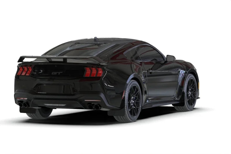 Rally Armor 2024+ Ford Mustang Black UR Mud Flap w/ Metallic Black Logo - Additional View 6