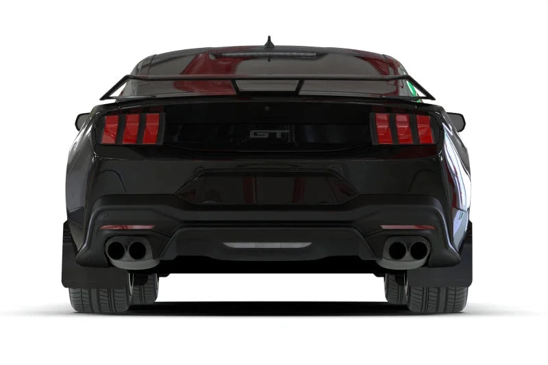 Rally Armor 2024+ Ford Mustang Black UR Mud Flap w/ Red Logo - Additional View 5