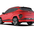 Load image into Gallery viewer, Rally Armor 2024 Hyundai Kona/Kona EV Black UR Mud Flap w/Red Logo - Side View