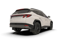 Load image into Gallery viewer, Rally Armor 2025+ Hyundai Tucson (Excl. ICE &amp; XRT) Black UR Mud Flap w/ Red Logo - Side View
