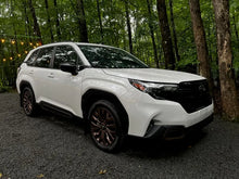 Load image into Gallery viewer, Rally Armor 2025 Subaru Forester Black UR Mud Flap w/Metallic Black Logo - Additional View 7