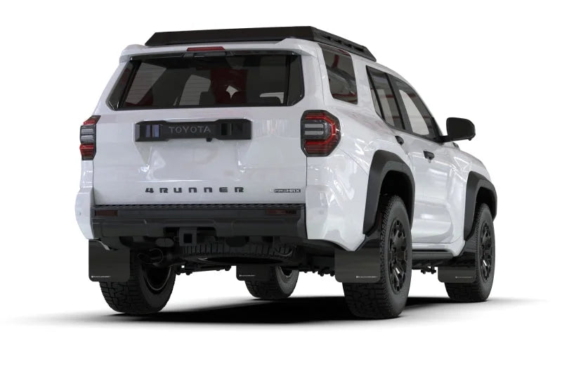 Rally Armor 2025+ Toyota 4Runner Black UR Mud Flap w/ Red Logo - Back View