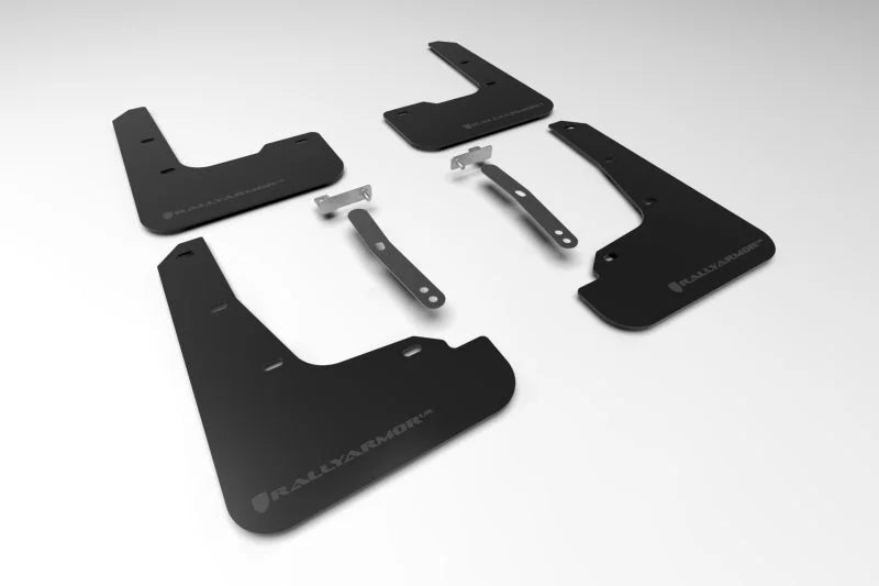 Rally Armor 21-23 Hyundai Elantra Black UR Mud Flap w/Grey Logo - Main Product View