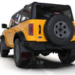 Load image into Gallery viewer, Rally Armor 21-25 Ford Bronco (Plstc Bmpr - NO Rptr/Sprt - NO RR/RB) Blk Mud Flap w/Met. Blk Logo - Installation View