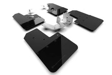Load image into Gallery viewer, Rally Armor 21-25 Ford Bronco (Plstc Bmpr + RR - NO Rptr/Sprt) Blk Mud Flap w/Met. Blk Logo - Main Product View