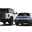 Load image into Gallery viewer, Rally Armor 21-25 Ford Bronco RR-ST Rock Rail-Steel Rear Bumper BCE Logo - Side View