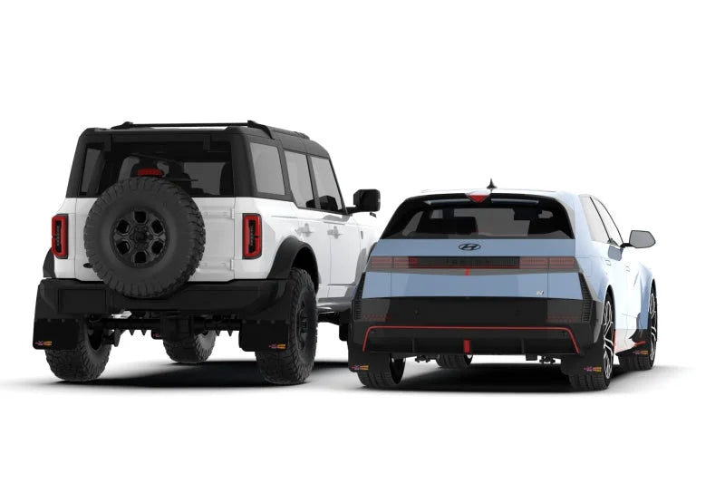 Rally Armor 21-25 Ford Bronco RR-ST Rock Rail-Steel Rear Bumper BCE Logo - Side View