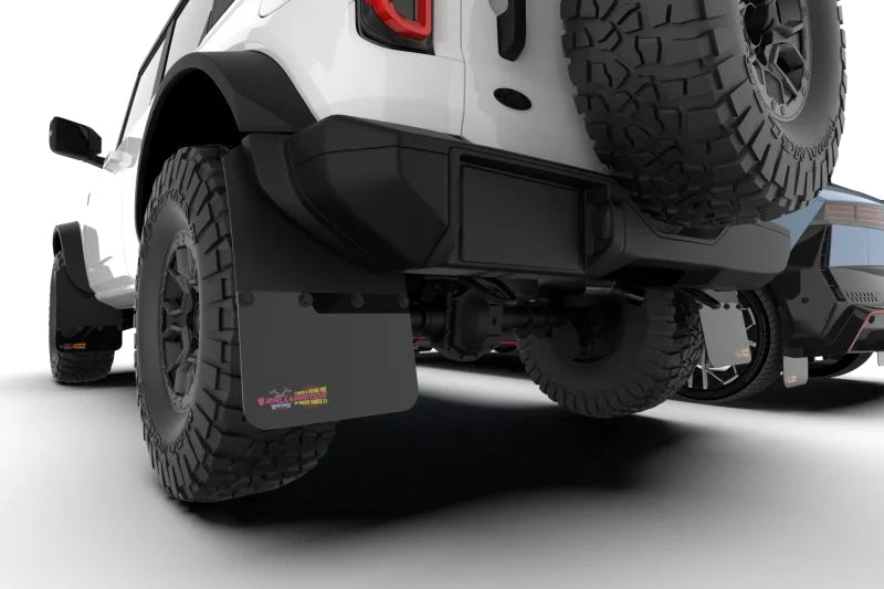 Rally Armor 21-25 Ford Bronco RR-ST Rock Rail-Steel Rear Bumper BCE Logo - Back View