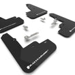 Load image into Gallery viewer, Rally Armor 21-25 Ford Mustang Mach-E/GT/Rally Black Mud Flap w/White Logo - Main Product View