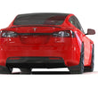 Load image into Gallery viewer, Rally Armor 21-25 Tesla Model S / S Plaid Black UR Mud Flap w/White Logo - Back View