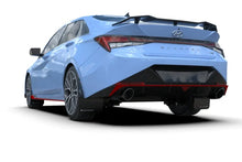 Load image into Gallery viewer, Rally Armor 22-23 Hyundai Elantra N &amp; N Line Black Mud Flap w/Grey Logo - Back View