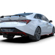 Load image into Gallery viewer, Rally Armor 22-23 Hyundai Elantra N &amp; N Line Black Mud Flap w/Grey Logo - Installation View
