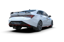 Load image into Gallery viewer, Rally Armor 22-23 Hyundai Elantra N &amp; N Line Black UR Mud Flap w/Light Blue Logo - Installation View