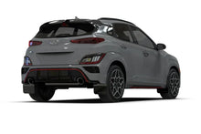 Load image into Gallery viewer, Rally Armor 22-23 Hyundai Kona N Black UR Mud Flap w/Red Logo - Installation View