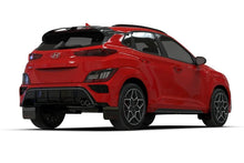 Load image into Gallery viewer, Rally Armor 22-23 Hyundai Kona N-Line Black UR Mud Flap w/Grey Logo - Installation View